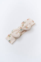 Rubby Ribbon Headband - Cream Floral